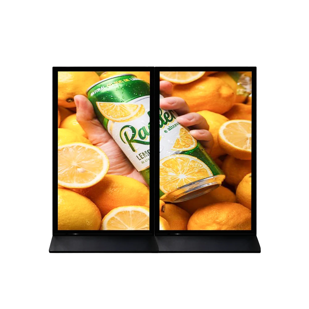

85 Inch Vertical Full Screen Shop Window Advertising Display Digital Signage Kiosk High Performance Devise LCD Screen Display