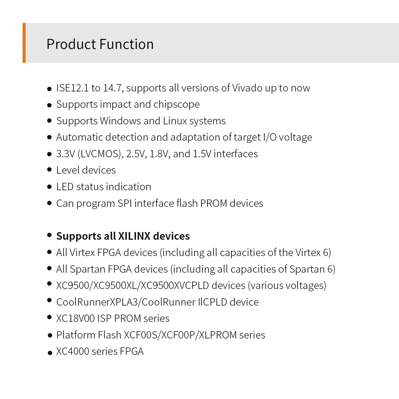 ALINX AL321 Platform Cable USB Blaster JTAG Program Download for XILINX AMD FPGA Chips