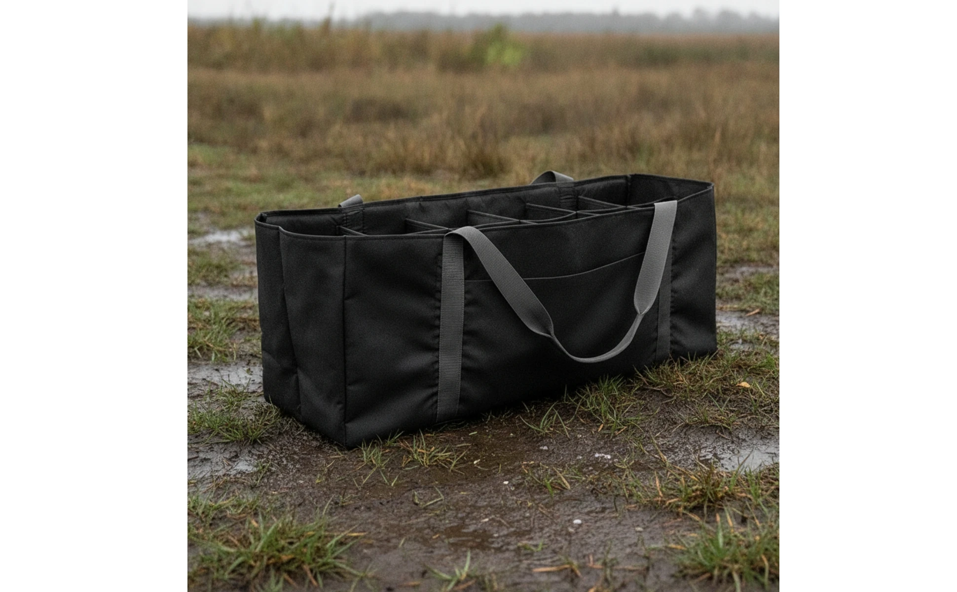 Duck Decoy Bag with Dividers Open-Top Waterfowl Decoy Bag Carrier Heavy-Duty Organized for Waterfowlers, Hunting Blinds
