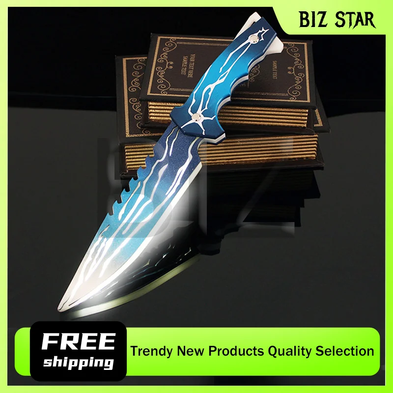 

35 см/13,77 дюйма Игровой сувенир Valorant: карманный нож Divine Punishment, светящаяся версия, модель оружия, тренировочный нож, реквизит, игрушка