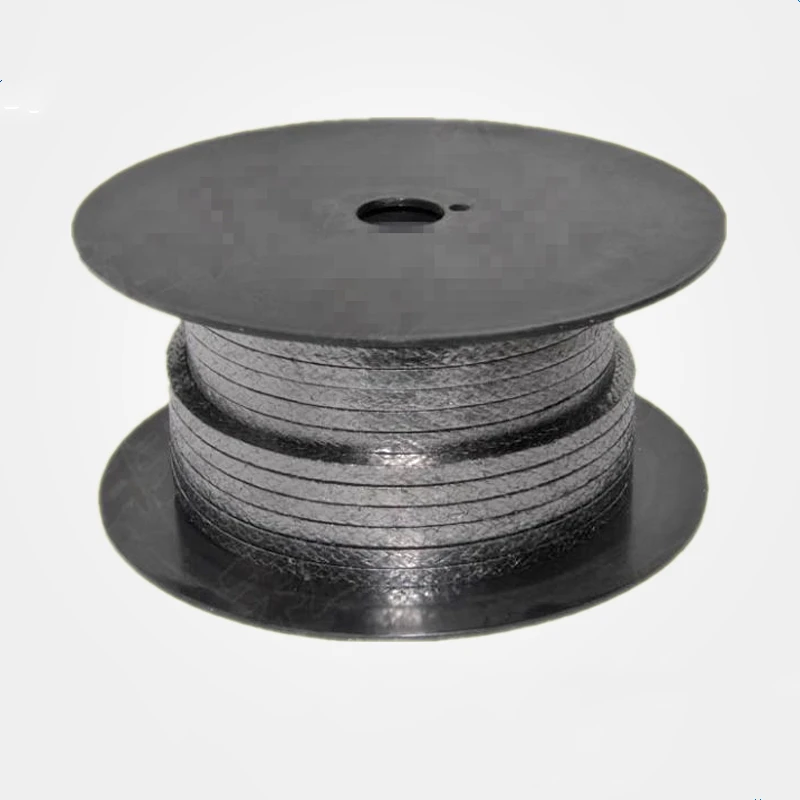 10KG 16X16MM graphite packing Graphite wire rod Expanded soft Flexible graphite wear-resisting heat-resistant