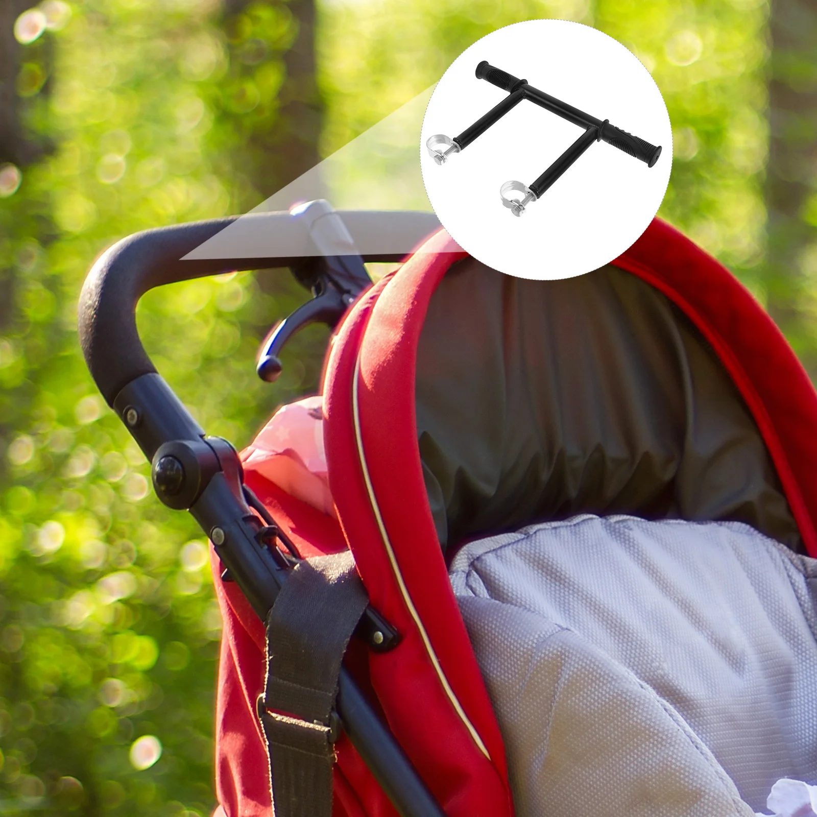 

Higher Handrail Stroller Bike Handlebar Extender Extension Baby Push Arm Booster Mini