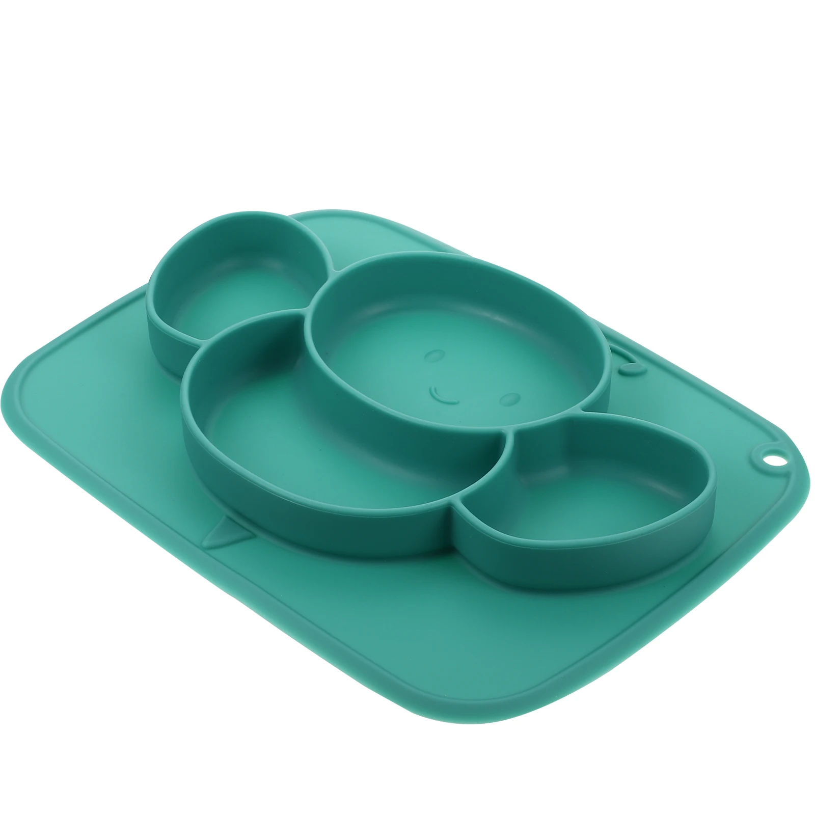 

Toddler Plates Baby Suction Tableware Silicone Suction Dish Kids Tableware Portable Self Feeding Plate Set Kitchen Bar Utensils
