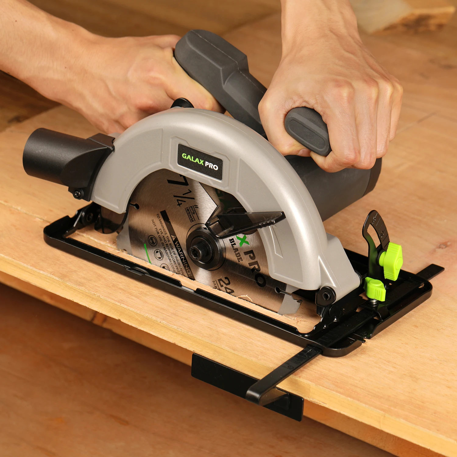 GALAX PRO 1400W Kreissägen, max. 6000 U/min, Motor aus reinem Kupfer, elektrische Sägen, einstellbare Schnittdiebe und Schnittwinkel: 62 mm (90°) ° )-48mm – Detail 4