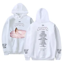 Tini Stoessel Hoodie Cupido Albume Merch Tini tur uzun kollu Streetwear erkekler kadınlar kapüşonlu Sweatshirt moda kazak giysileri