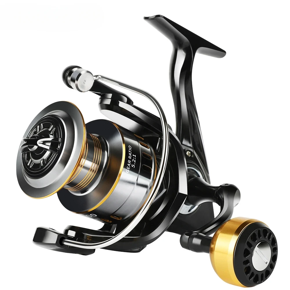 

Fishing Reel, 13BB Freshwater Fishing Reels, Ultra Smooth Powerful Saltwater Spinning Reel, 5.2:1 Gear Ratio Waterproof reel