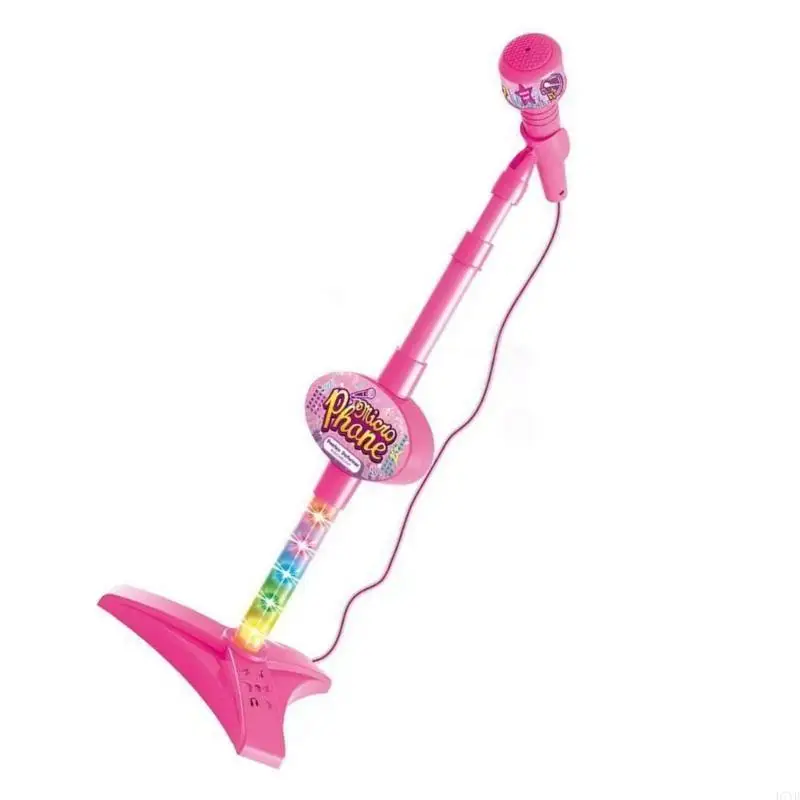 D7YD Microfono portatile Giocattolo Karaoke in piedi Strumento musicale per bambini