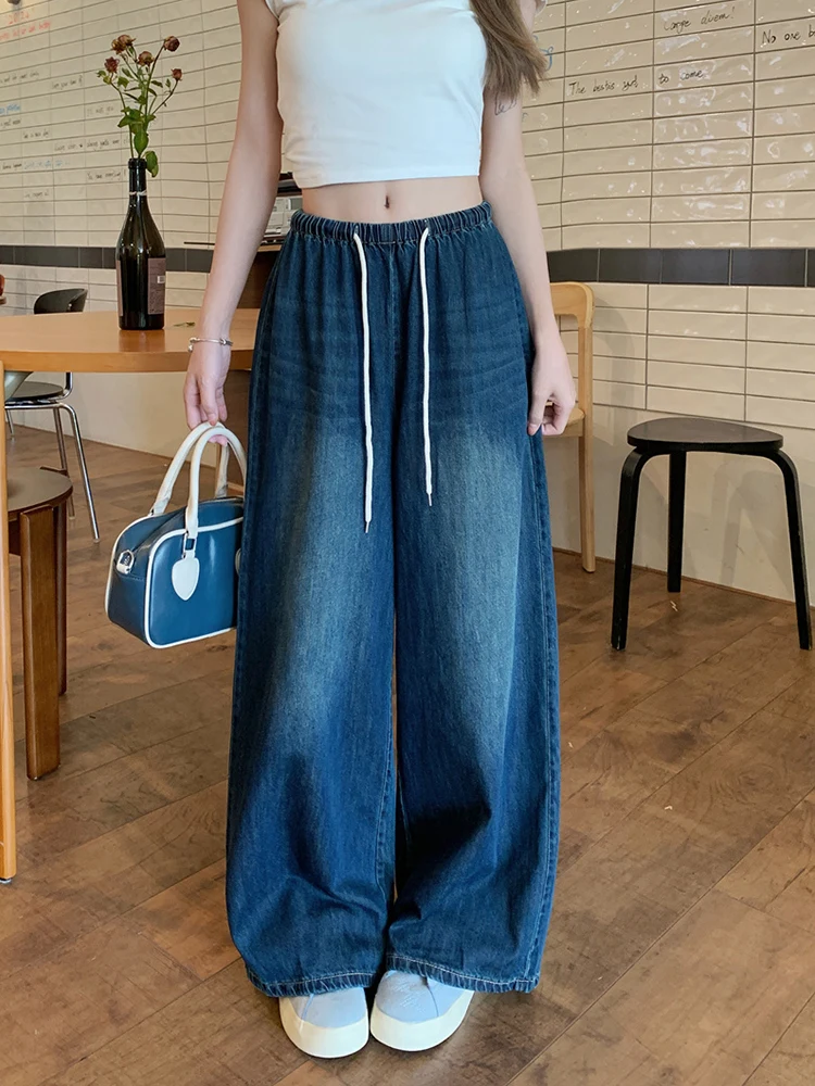 

Women'S Straight Jeans Elastic Woman Cargo Pockets Multi Pocket Utility Workwear Military Camouflage Ladies Female Denim