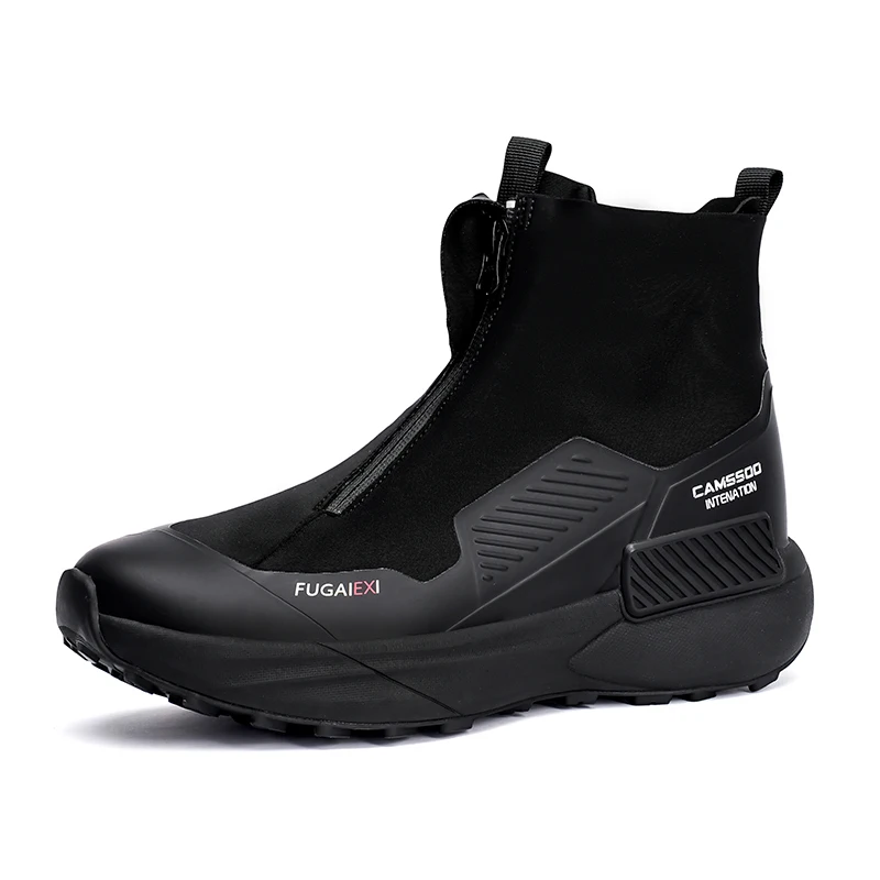 Men's Comfortable Autumn/Winter Outdoor Hiking Boots Unisex Waterproof Hiking Shoes with Slip-Resistant Soles