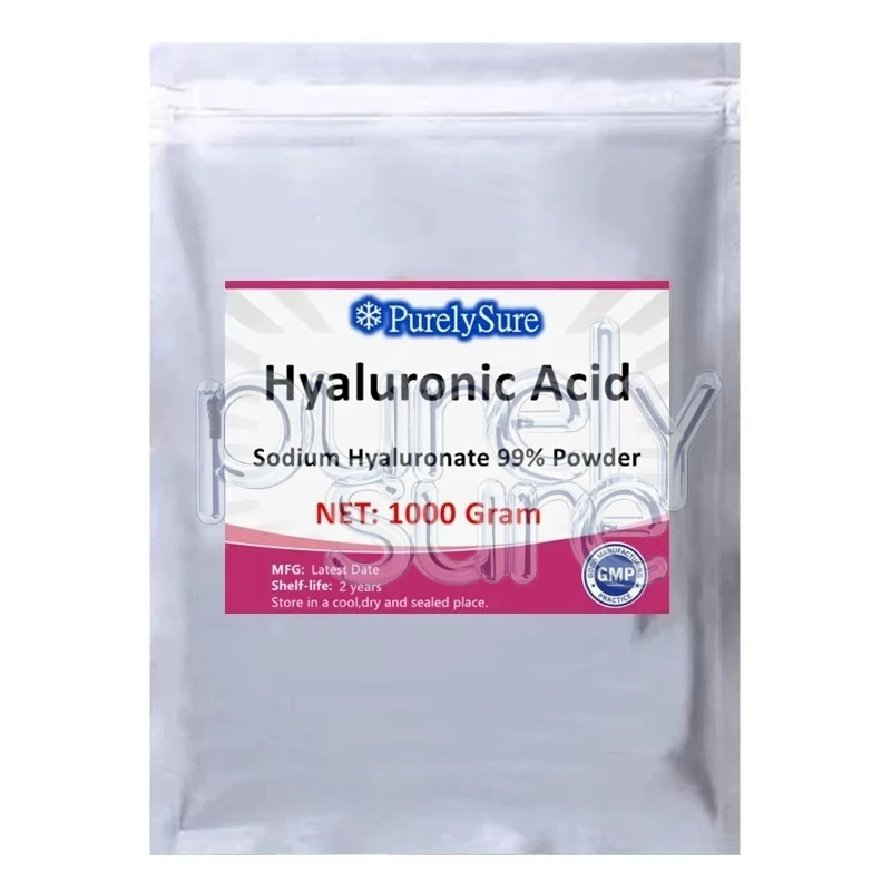 

Fast Shipping Customized Packing for 99% Hyaluronic Acid Powder Food Grade HA in Aluminum Foil Bags