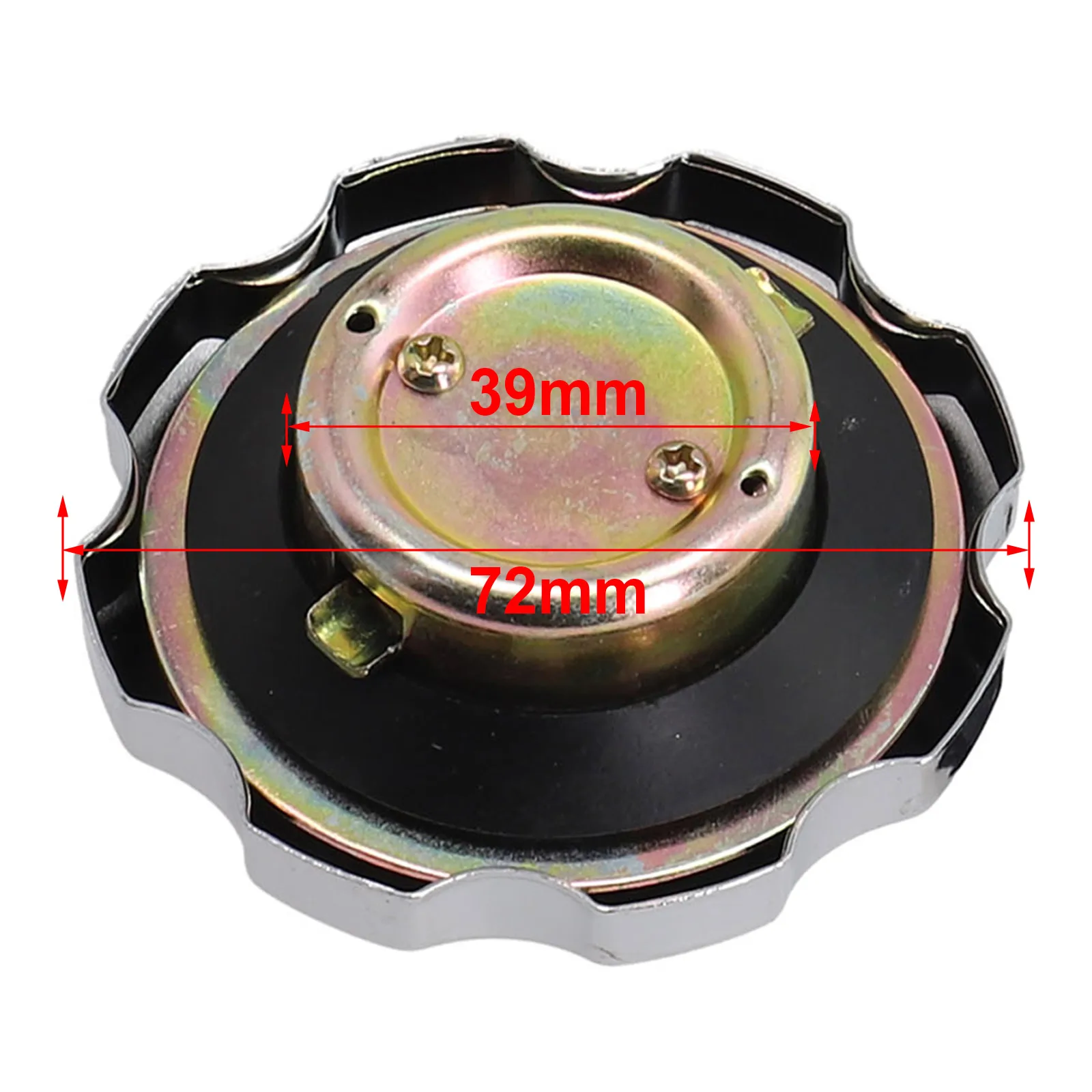 Fuel System Replacement 7cm Diameter Motorcycle Fuel Cap Aluminum Alloy Lock Easy Installation Metal Construction Key Included