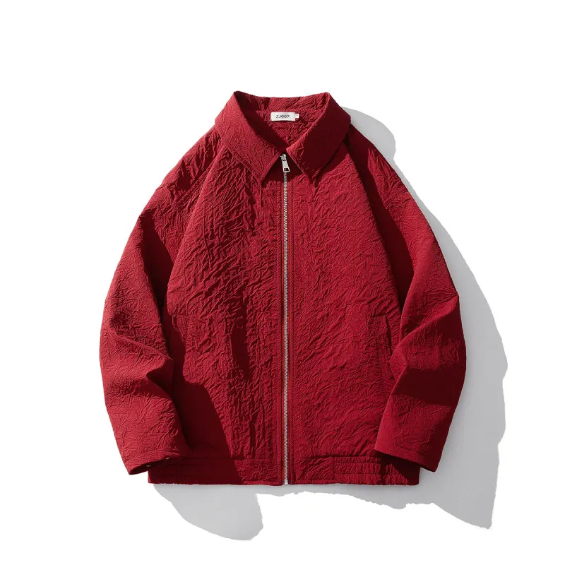 

Модная уличная одежда: универсальная дышащая куртка из полиэстера в корейском и гонконгском стиле, повседневная, с длинным рукавом и молнией.