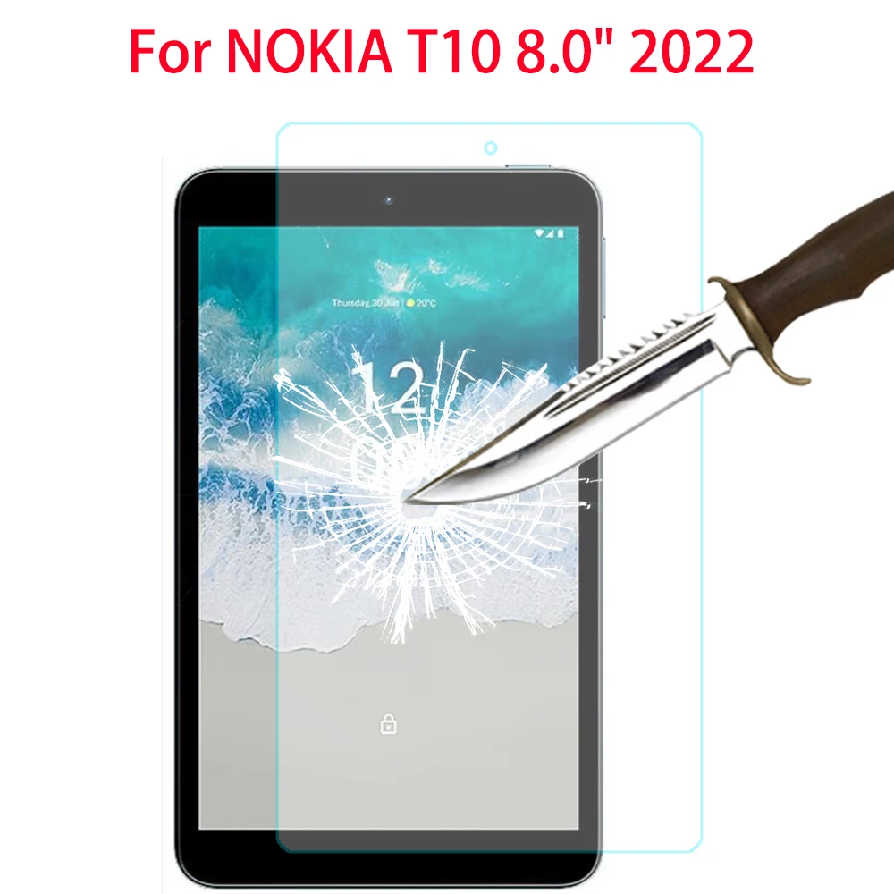 กระจกนิรภัยสำหรับ Nokia T10 8.0นิ้ว2022แท็บเล็ตหน้าจอป้องกันฟิล์มสำหรับ Nokia T10 8นิ้วแท็บเล็ตแก้วฟิล์ม