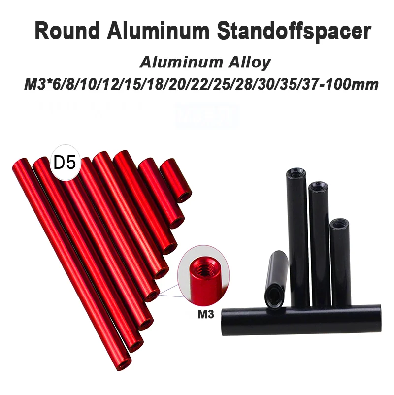 10Pcs M3 Red/Black … - image