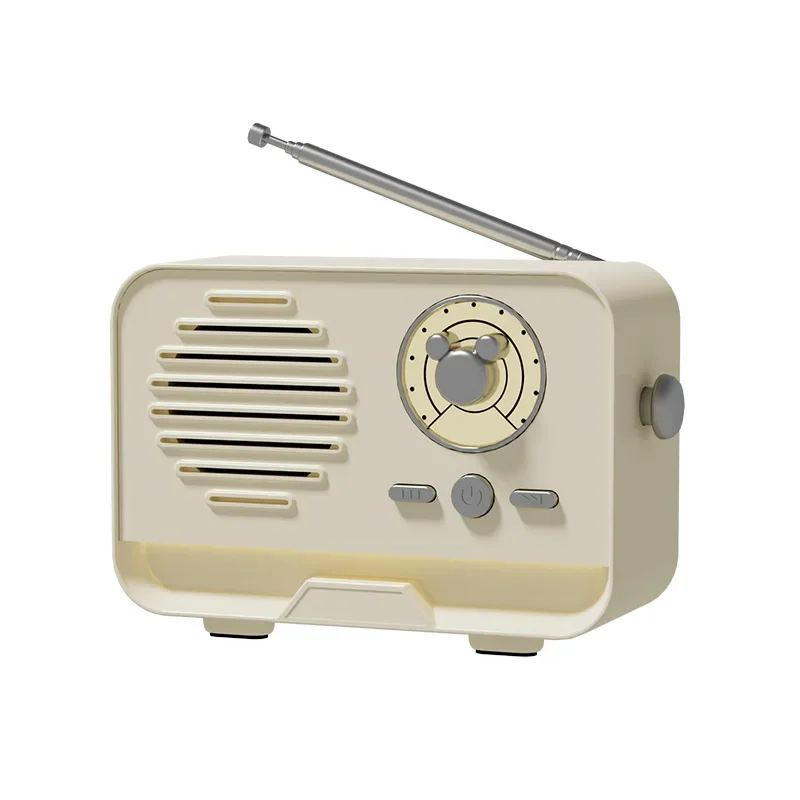 Wireless Bluetooth Heavy Bass Speaker Stereo Sound Mini Woofer Speaker USB TF Card Mini Outdoor Portable Retro Speaker FM Radio