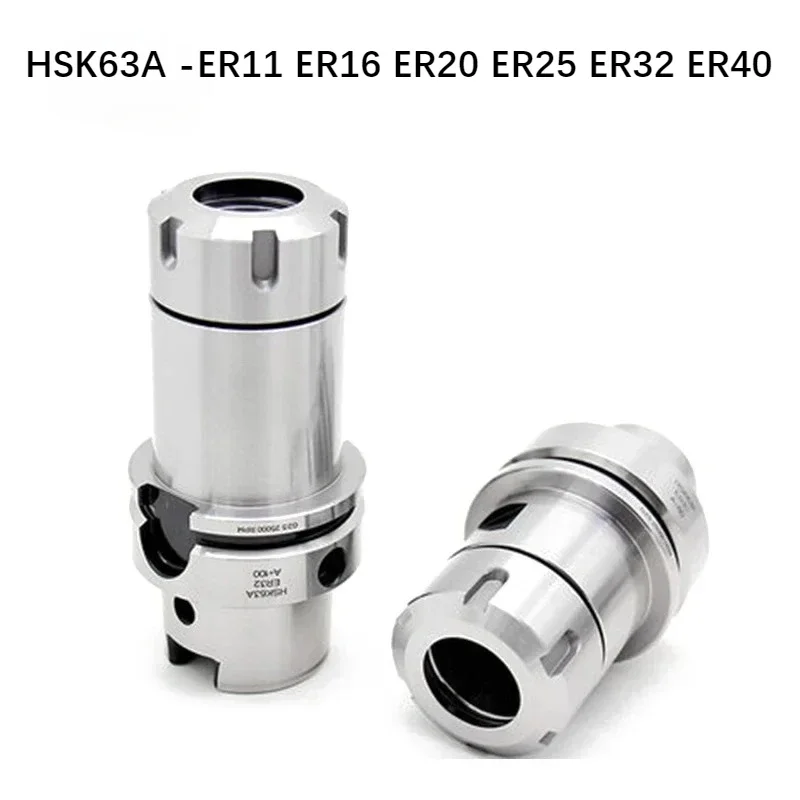High precision HSK63A ER ER11 ER16 ER20 ER25 ER30 ER40 70L 100L 150L tool shank CNC tool shank mill lathe tools holder