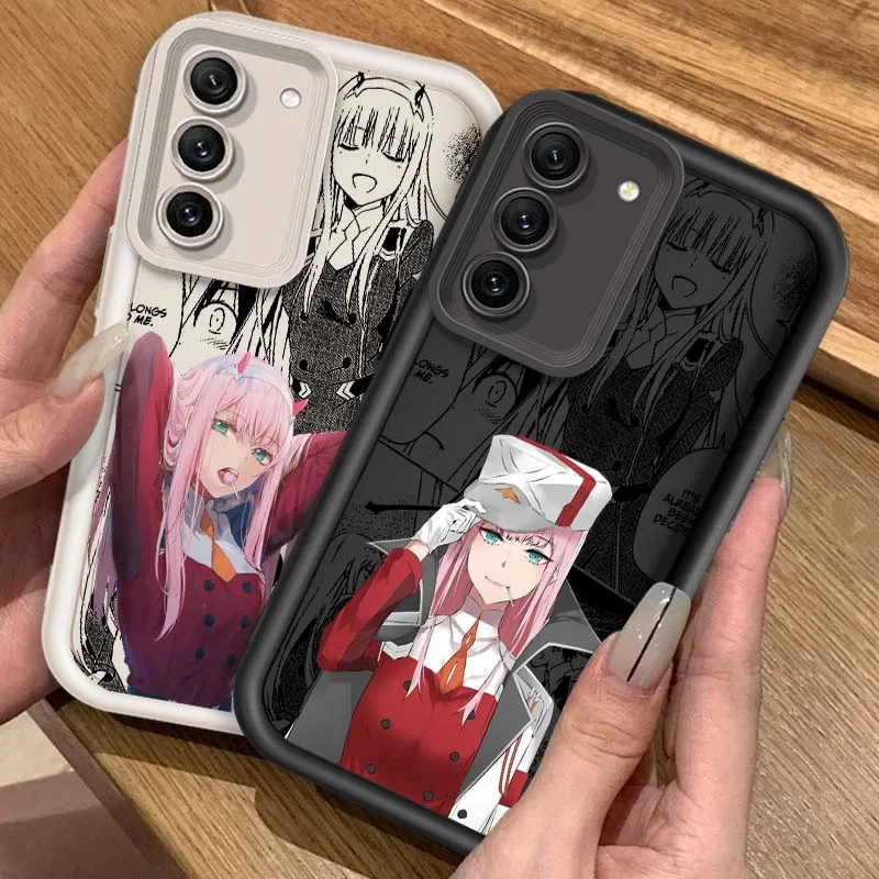 

Darling In The Franxx Zero Two For Samsung Galaxy S25 S24 S23 S22 S21 S20 Ultra Plus FE 5G Eye Ladder Soft TPU Cover Phone Case