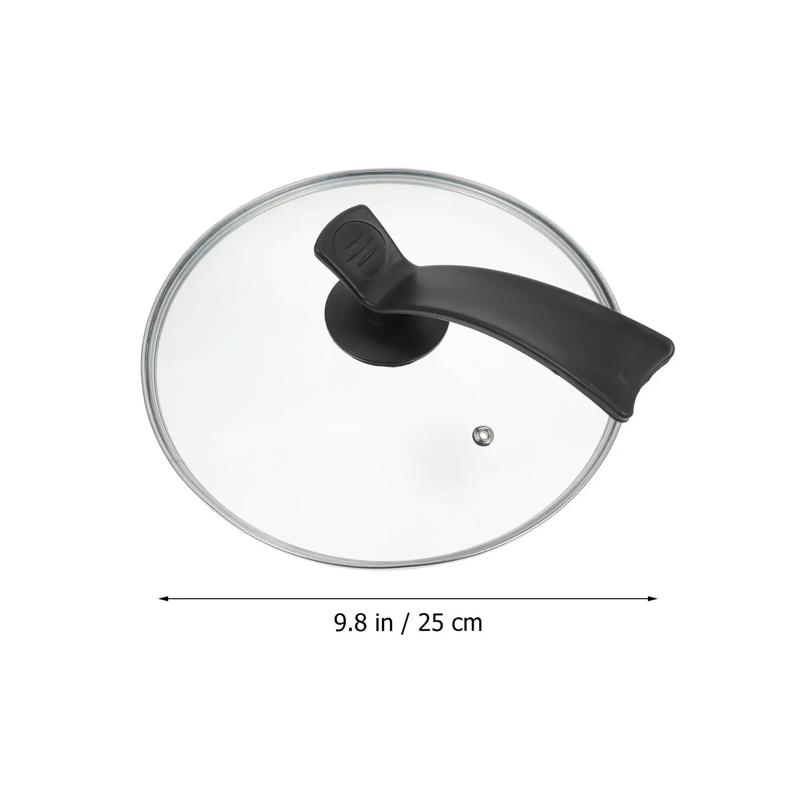 Glass Pot Lid Visual Cookware Cover Heat Resistant Transparent Replacement Pan Lid Kitchen Pot Cover Handle Lid,