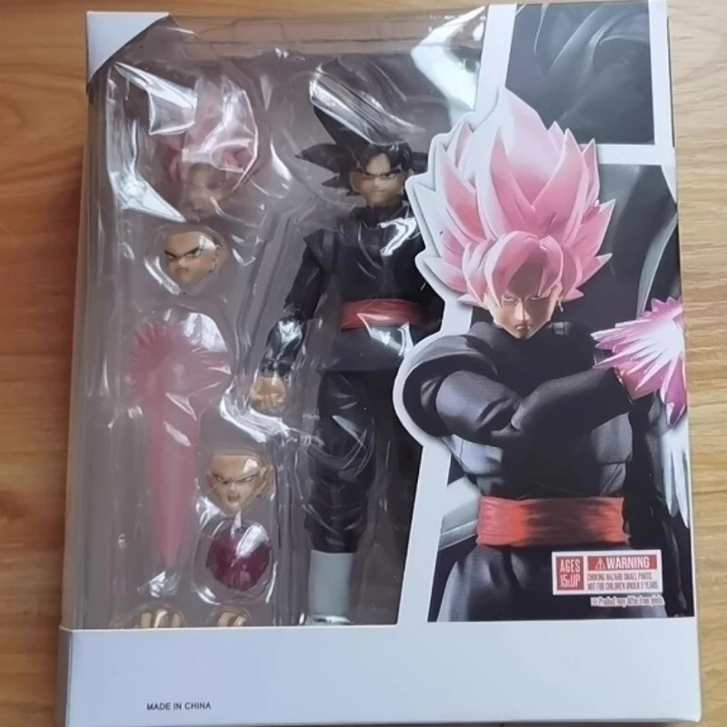 14Cm Anime Dragon Ball Zwart Goku Zamasu Action Figure Super Saiyan Film Versie Met Meerdere Accessoires Dbz Model Speelgoed geschenken