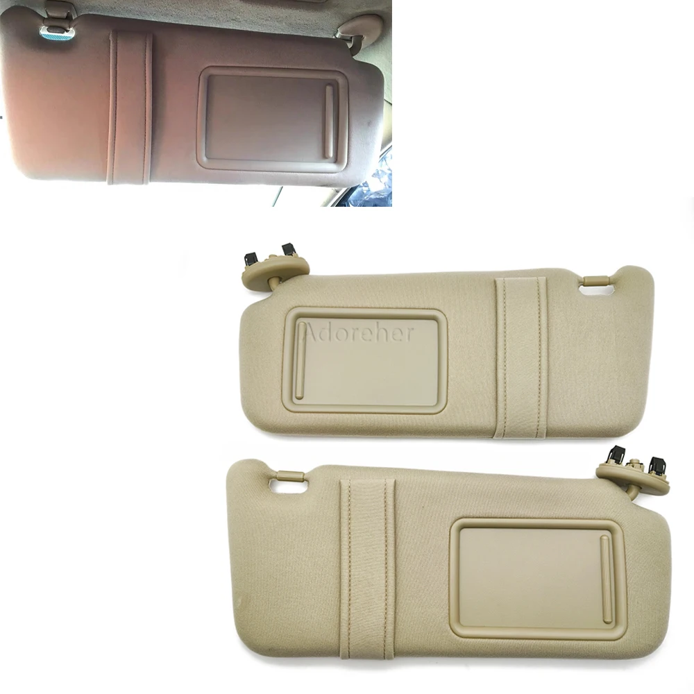 

1 Pair Sun Visor Without Light Compatible for Toyota Camry 2007 2008 2009 2010 2011 74310-06750-E0 74320-06780-B0 Accessories