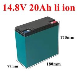 15V 14.8v 20ah Lithium battery recargable 20Ah Lithium ion battery pack BMS 4S for boat LED lamp Xenon backup + 16.8V 3A charger