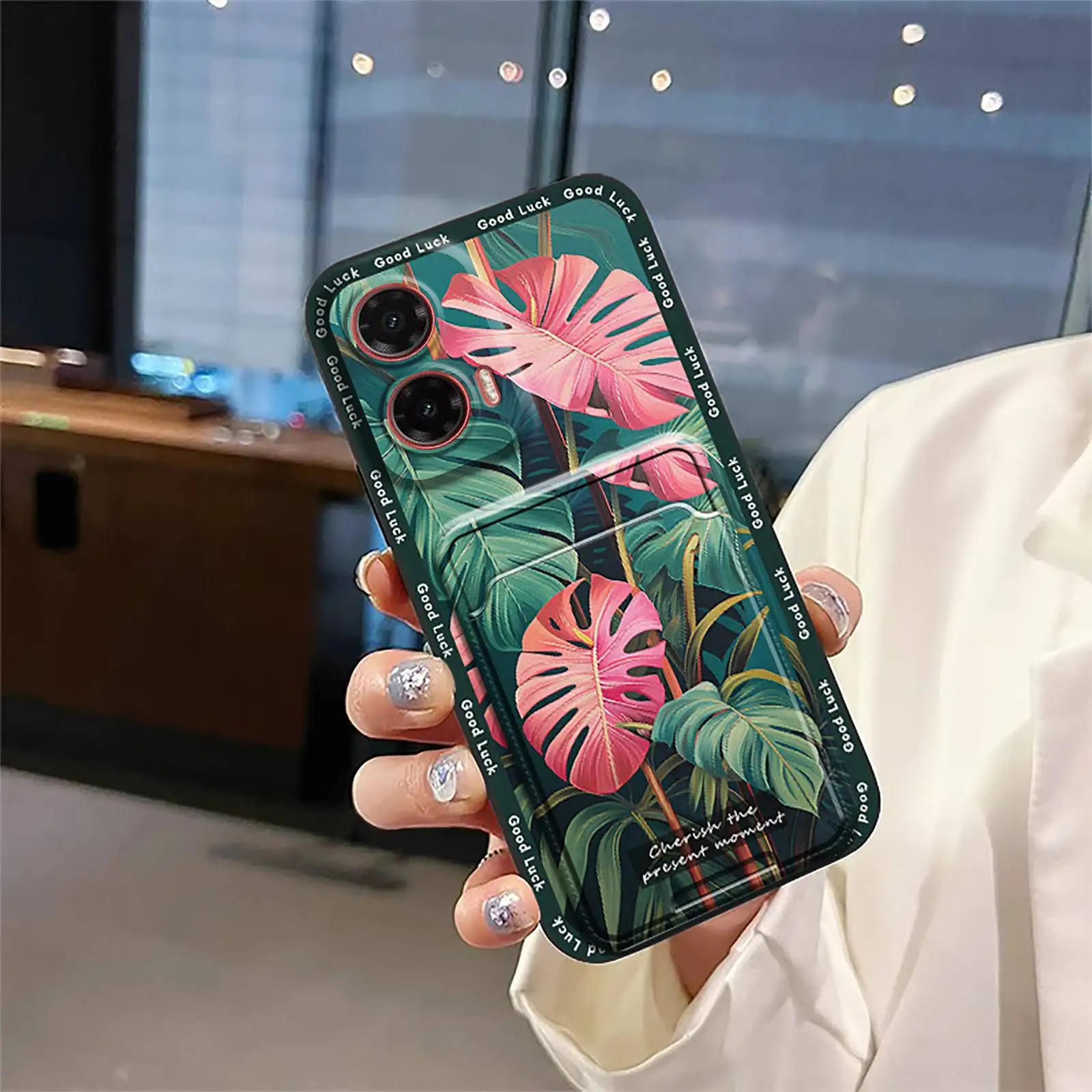 

Чехол для телефона с рисунком из ТПУ для MOTO G35/G45, полная упаковка, противоударный мягкий чехол, грязеотталкивающий, с граффити, прочный, противоударный, милый