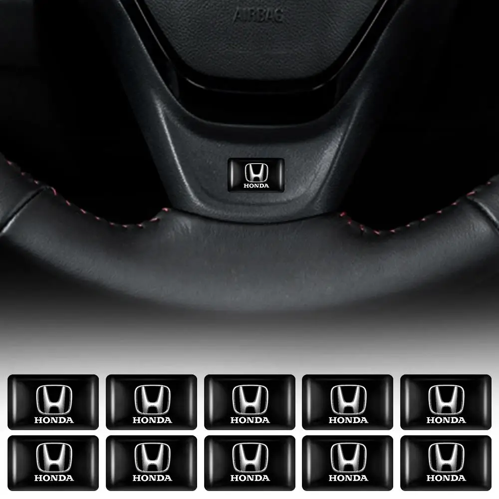 10/20/50 pçs estilo do carro resina epóxi emblema decoração interior adesivo para honda tipo r tipo s dohc modulo vezel legend si insight