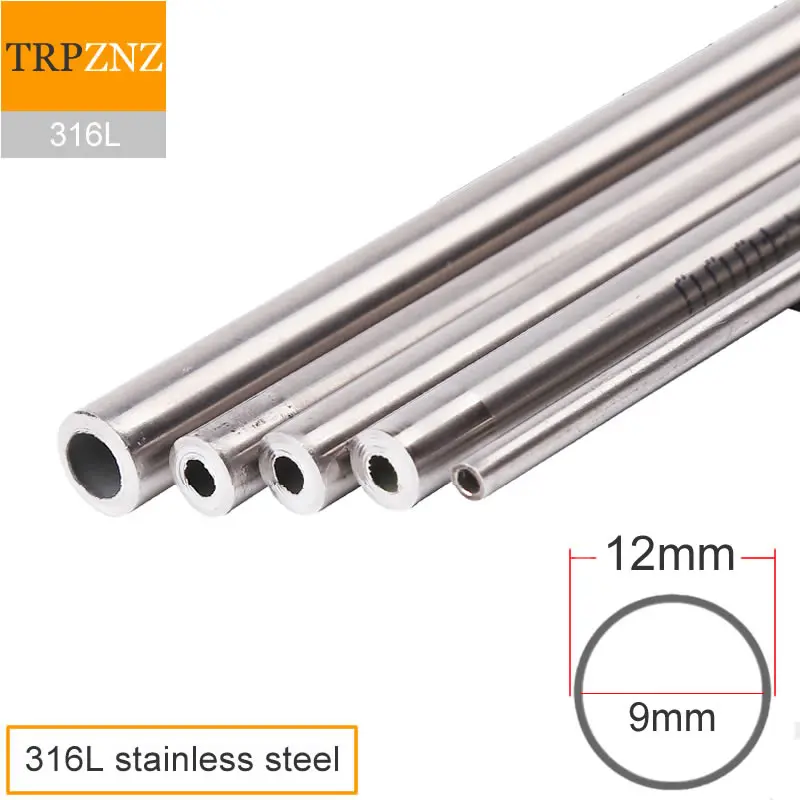 

316L stainless steel tube 12x1.5 OD12mm wall 1.5mm polished inside and outside Sanitary pipe laboratory food Gas transmis