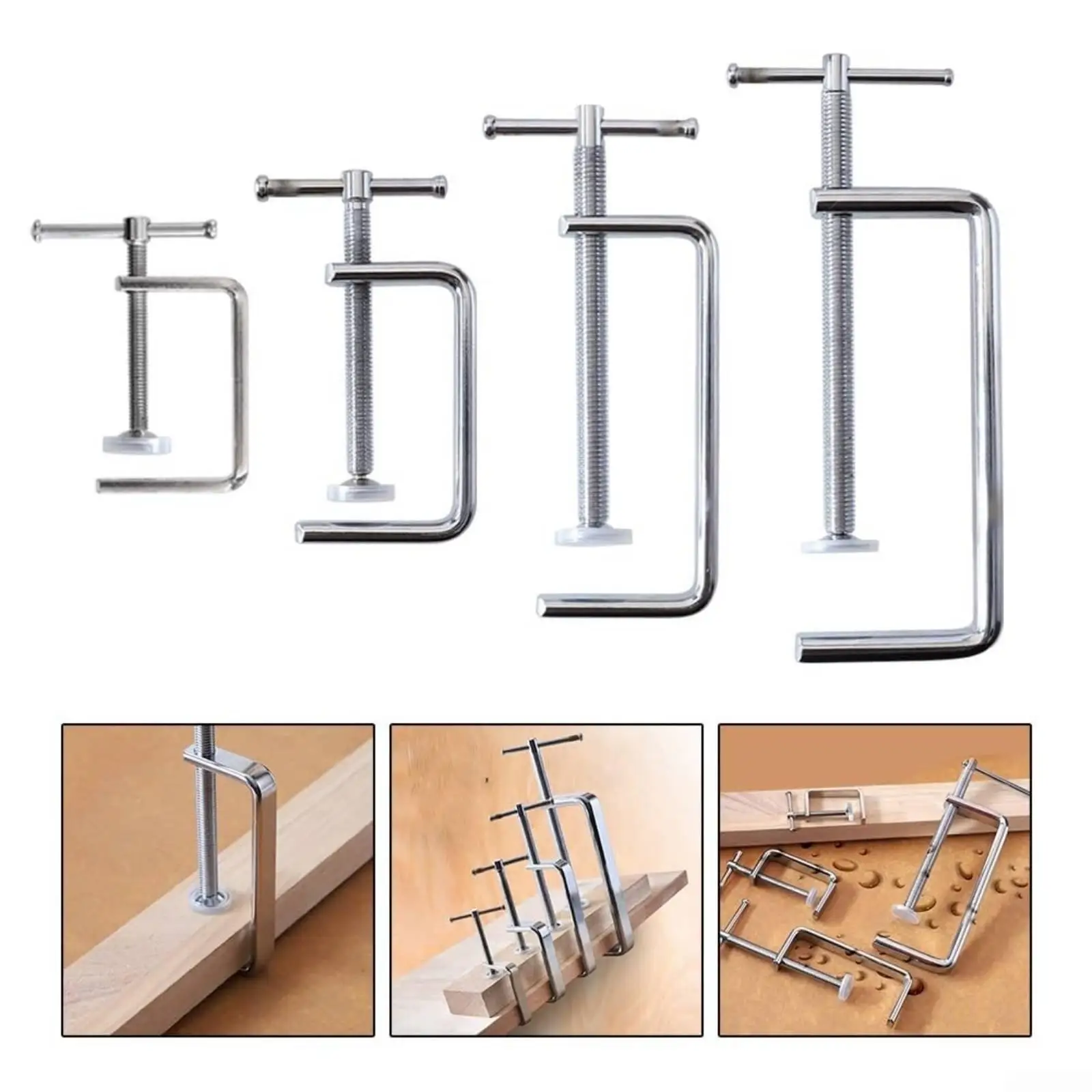 G Clamp Thickened Steel Heavy Duty C-Clamp Industrial Grade for Woodworking Shop