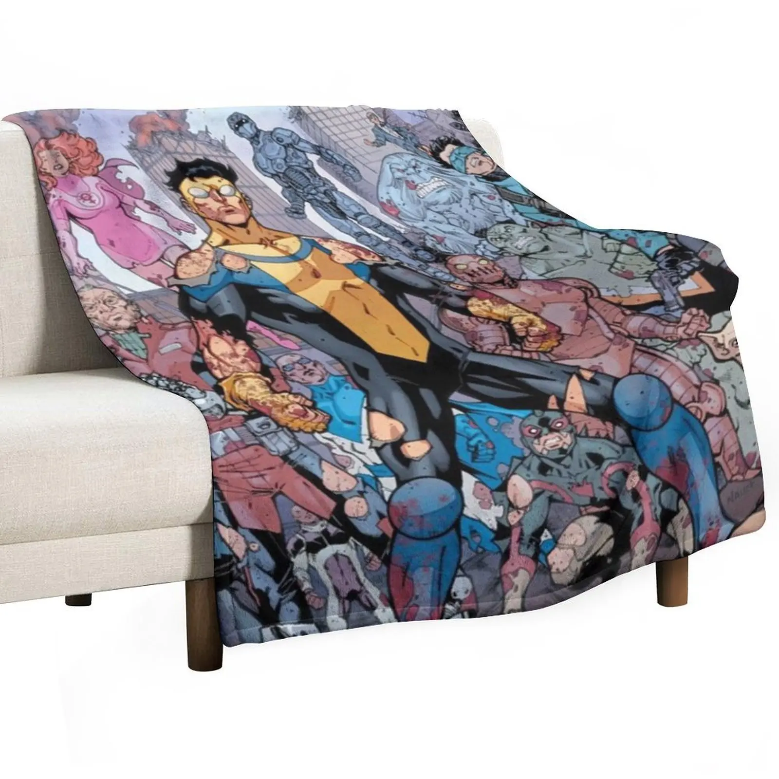 Invincible Throw Blanket Soft Beds blankets ands For Baby for babies Furry heavy to sleep Blankets