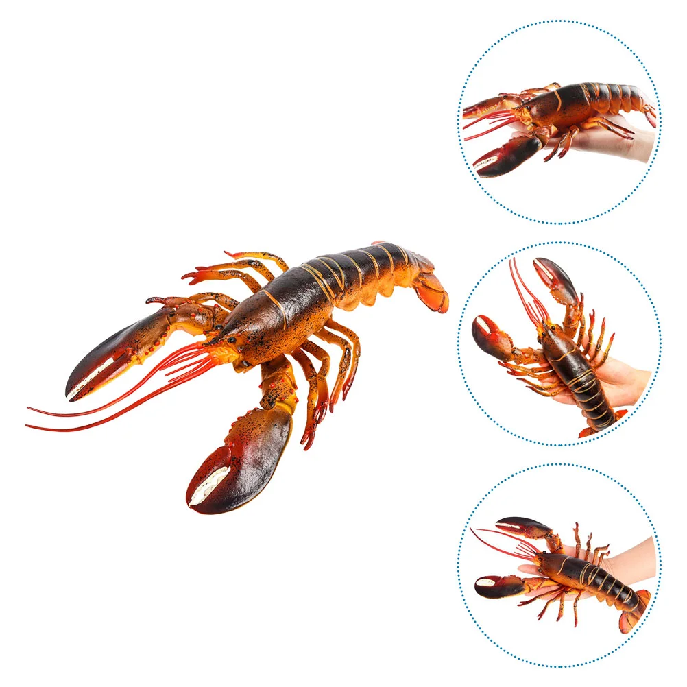 

Artificial Lobster Fish Tank Decorations Simulation Animal Figures Aquarium Realistic Plastic Toy