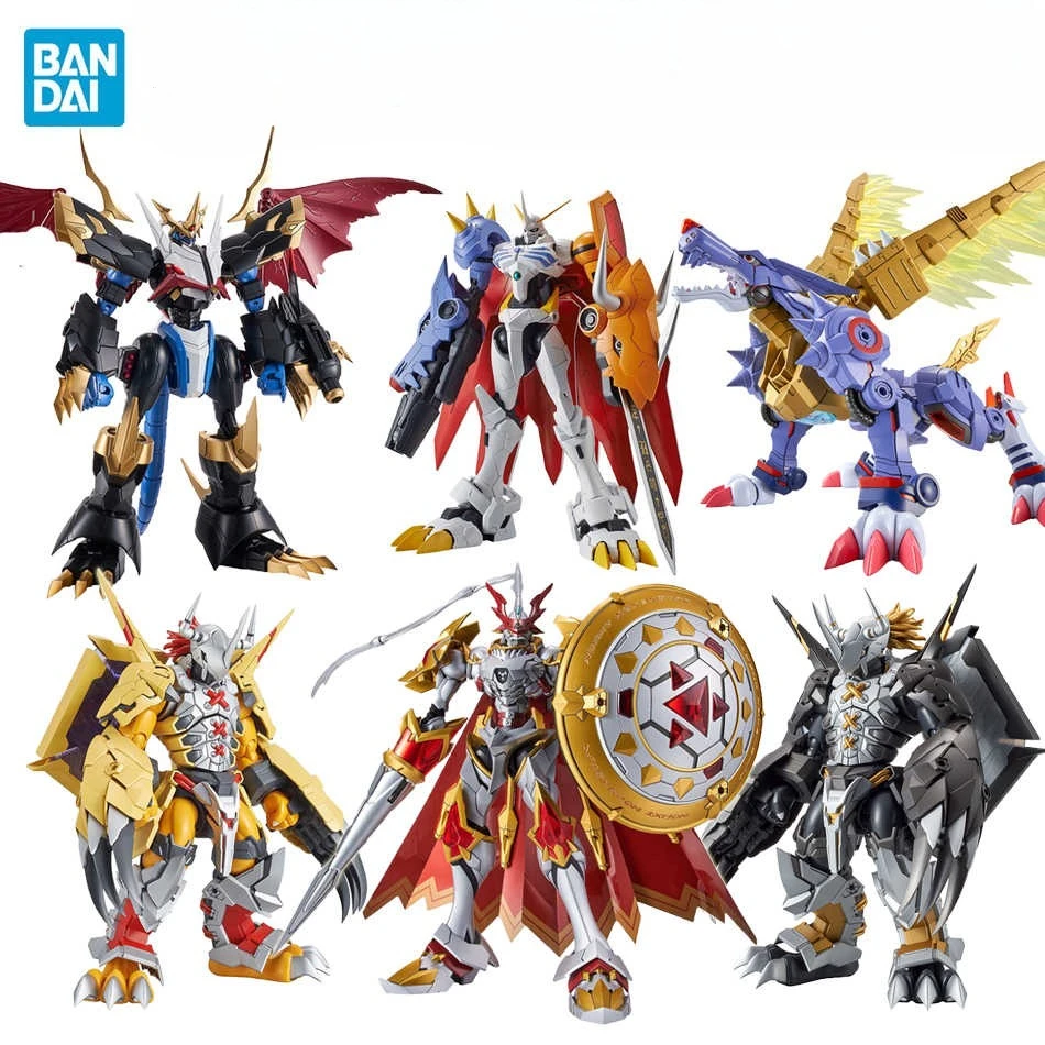 Bandai Original FRS Digimon Adventure Metal Garurumon War Greymon Omegamon X-Antibody Figur Modell Sammlung Spielzeug Geschenk auf Lager