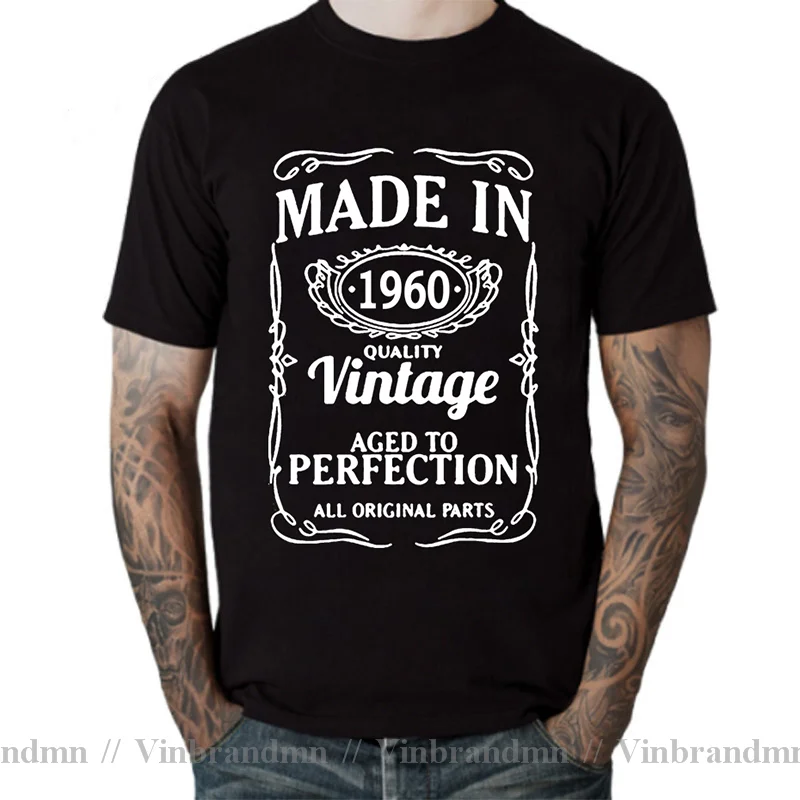 Vintage Classic Made in 1960/1961/1962/1963/1964/1965/1966/1967/1968/1969 T shirt men 1960s Man Papi Father Dad Birthday T-shirt