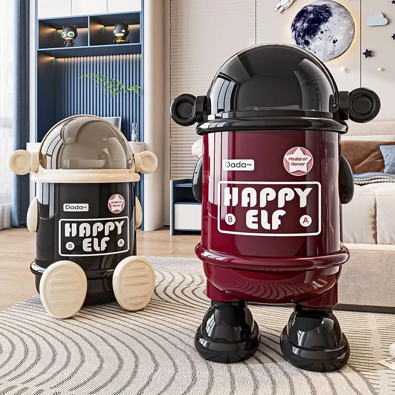 

Large capacity trash can for home use, trendy play, astronaut bedroom, living room, high aesthetic value, creative children's st