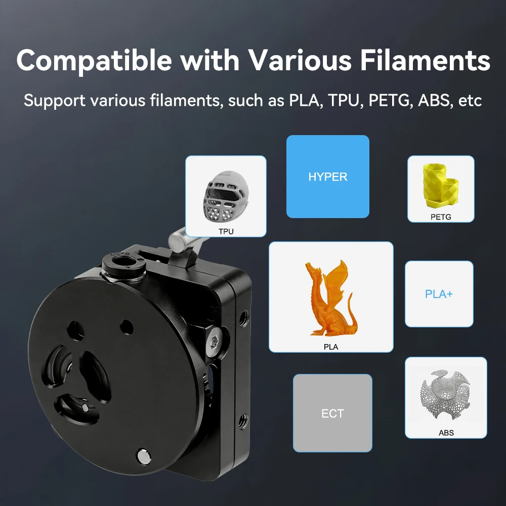 Für Creality K1 Max Extruder-Kit, verbessertes, hochwertiges Vollmetallgetriebe ohne Motor, Extrusionsmechanismus für K1 Ersatzteil – Detail 9