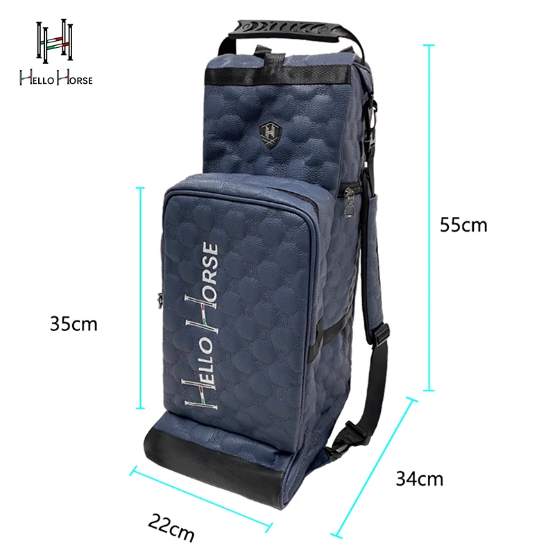 Hello Horse Wear-Resistant and Waterproof Equestrian Backpack, Stylish Appearance, Horse Riding Outdoor Equipment Storage Bag, Horse Riding Training and Competition Equipment Storage Bag