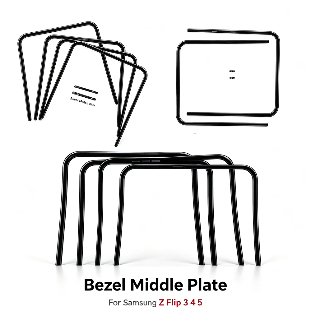 20Pcs , For Samsung Z Flip 3 4 5 Front Screen Stand Middle Bezel Frame LCD Display Bracket Plastic Hoder