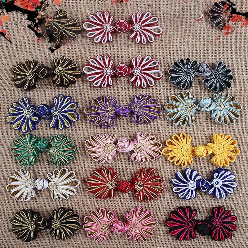 Chinese Cheongsam for FROG Buttons Knot Exquisite Hand-woven Flower Knot for FROG Button Closure Fastener Sewing Accesso