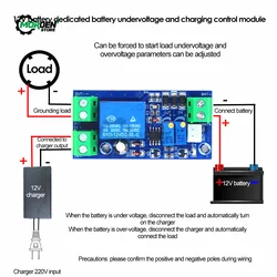 Protection Module Automatic Switching Module UPS Emergency Cut-off Battery 12V to 48V Control Board Power Supply Accessories