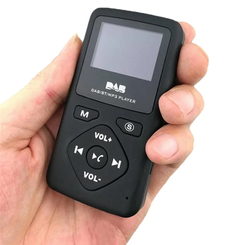 Portable FM/DAB Digital Bluetooth Radio Personal Pocket FM Mini Radio MP3 Player Micro-USB for Home