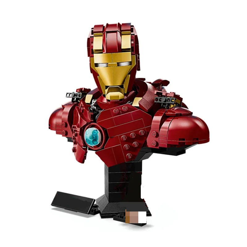 

New Heroes 436pcs Steel Mech Steel Man MK4 Bust 3D Statue 76327 Building Blocks Bricks Model Toy Birthday Christmas Gifts