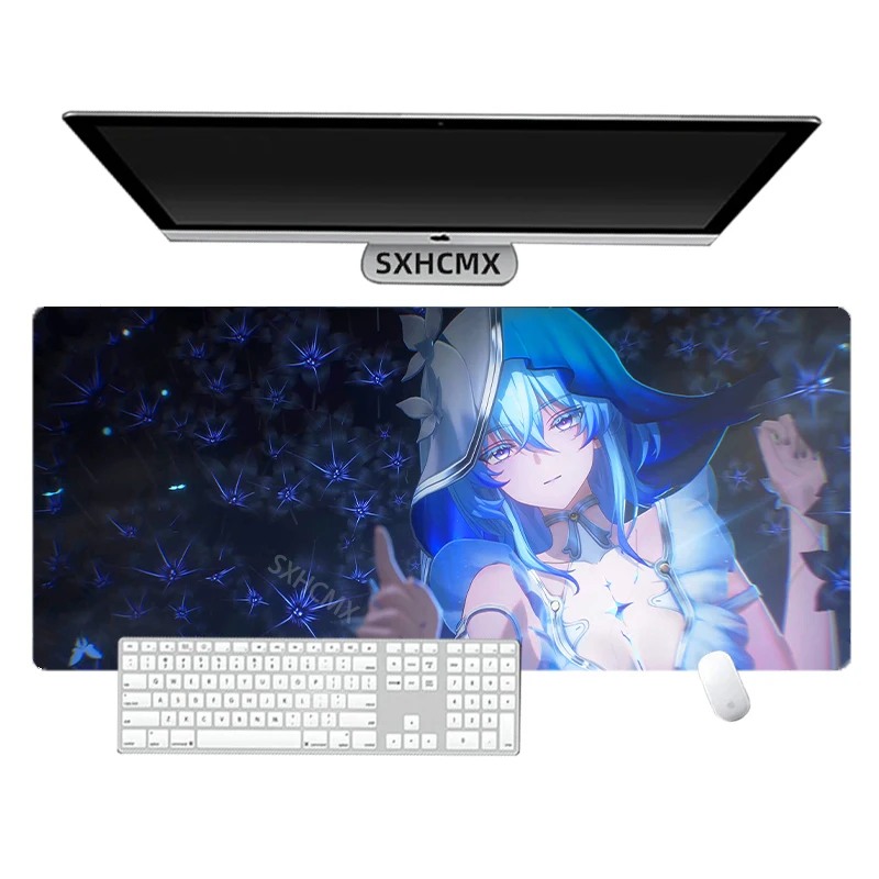 Shorekeeper Wuthering Waves Comic Mouse Pad Game Laptop Play Mat 40x90 Extra Large Kawaii Anime Mousepad PC Gaming Accessories