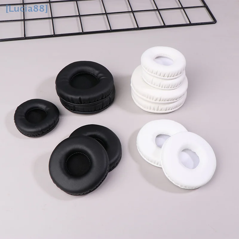 【CCA96】1 Pair Round Sponge Cover Earphones Ear Pads Replacement Ear Pads Ear Pads 50/60/70/80/90mm Headphone Cushion