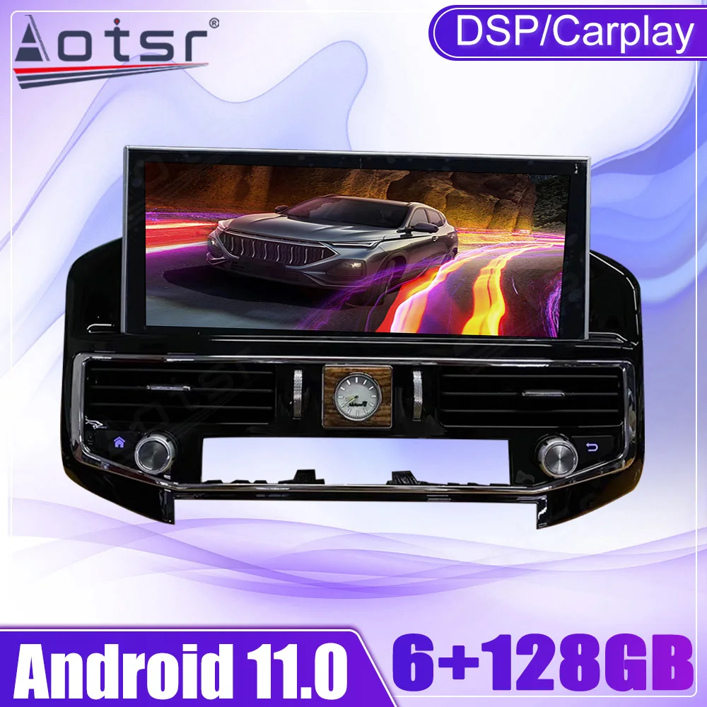 Z systemem Android samochodowe Multimedia taśma Radio rejestrator odtwarzacz Stereo dla TOYOTA LAND CRUISER 200 LC200 2016 - 2020 nawigacja GPS