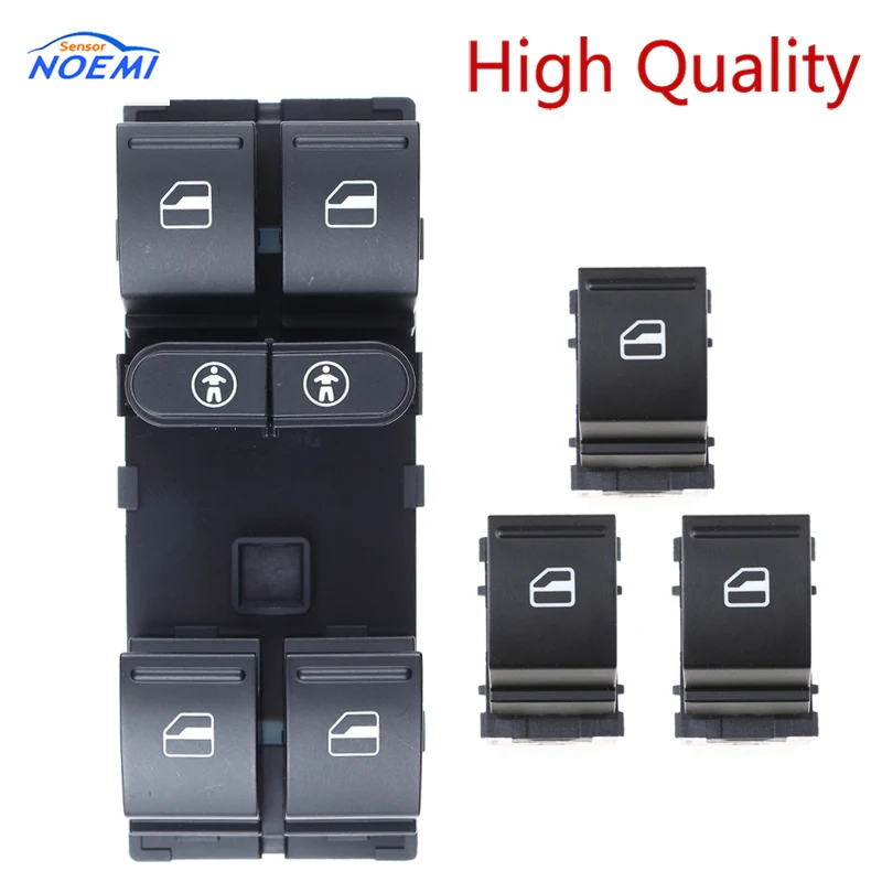 YAOPEI 7L6959857E 7L6959855B for VW Touareg Touran Sharan Alhambra Master Power Window Switch Cuntrol Button 7L6 959 857E