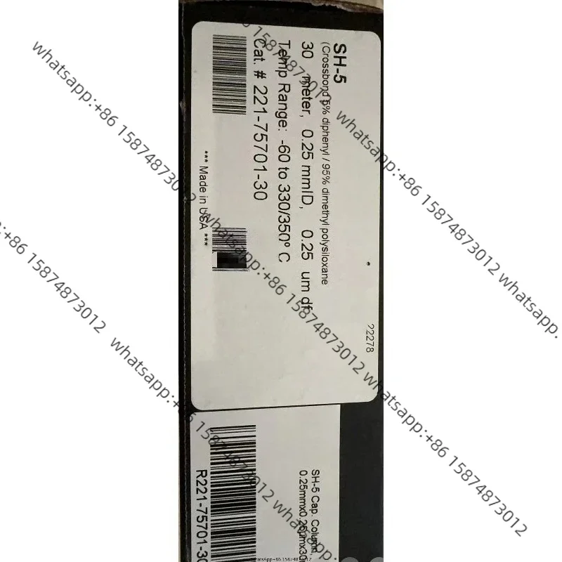 

For Shim adzu GC Column 221-75701-30 SH-Rtx-5 30mx0.25mm * 0.25um