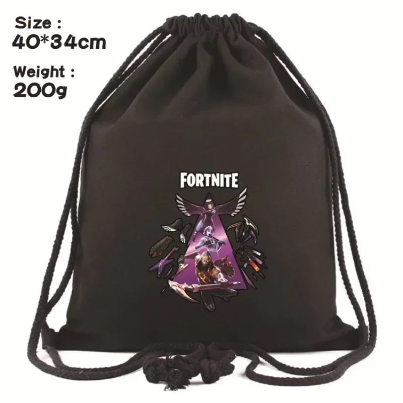 Fortnite Bundle Pocket Large Capacity Fashionable Basketball Storage Bag Sports Backpack Portable Canvas Backpack