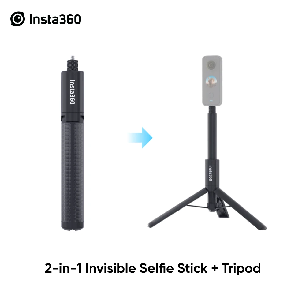 Insta360 2-in-1 Invisible Selfie Stick and Tripod (ONE X2/ONE R/GO2) Action Cameras Accessories