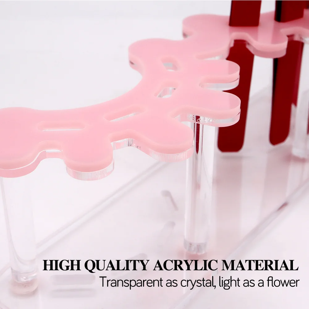 Acryl-Pinzette, 8-Loch-Organizer, Aufbewahrungskoffer, Regalständer, Wimpernverlängerung, Pinzette, Halter für Wimpern, Make-up-Werkzeug