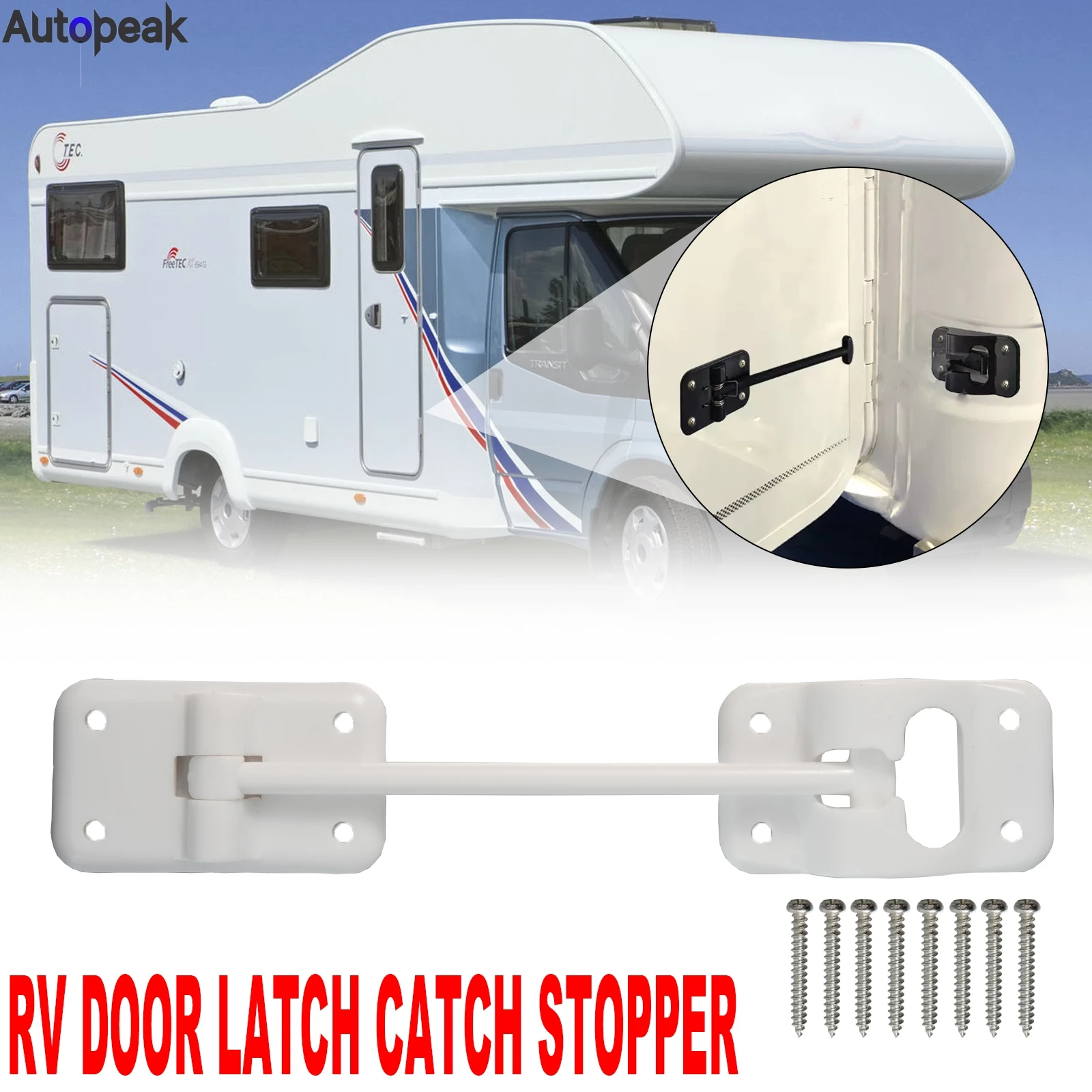 

Car RV Door Holder T-Style Latch Entry Door Catch Latch Retainer Holder Trailer Camping Camper Caravan Trailer Accessories